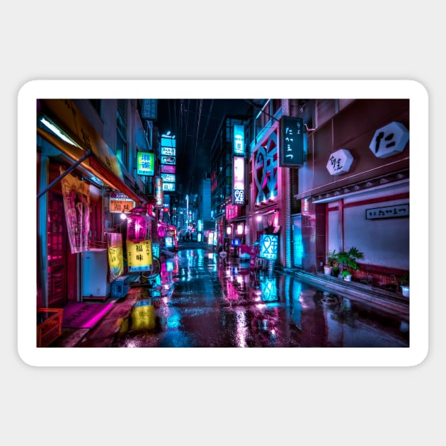 Tokyo at Night - Shimbashi Sticker by TokyoLuv